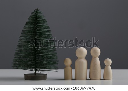 Family tree concept. family model and tree