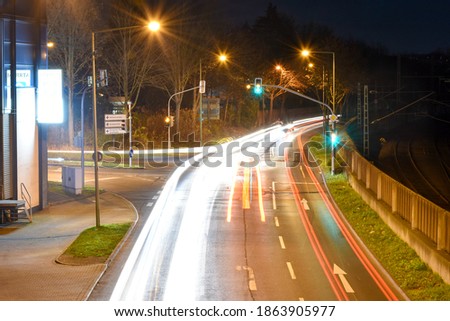 Motion Speed Light in Kassel City