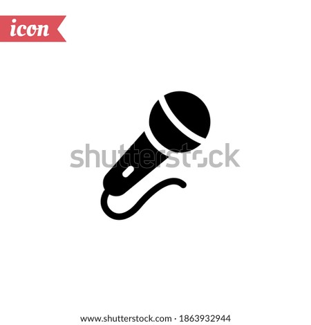 microphone icon. Vector illustration EPS 10.