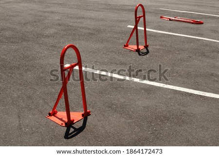 Manual barrier for car parking