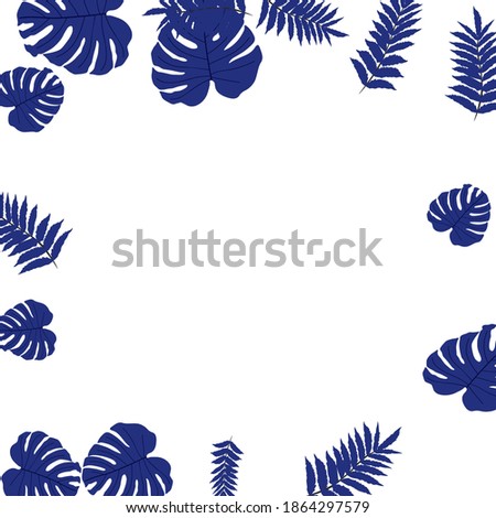 Vector tropical pattern from colorful foliage. Festive decoration. Beautiful spring garden. Summer garden. Summer tropical leaf. Natural spring style.