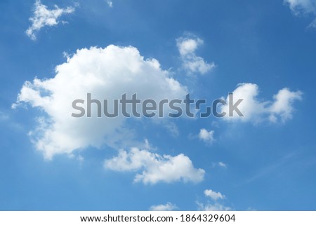 Blue Sky and Cloud Background.