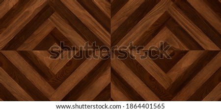 Wood background with chevron pattern. Wooden boards with warm brown and worn texture. 