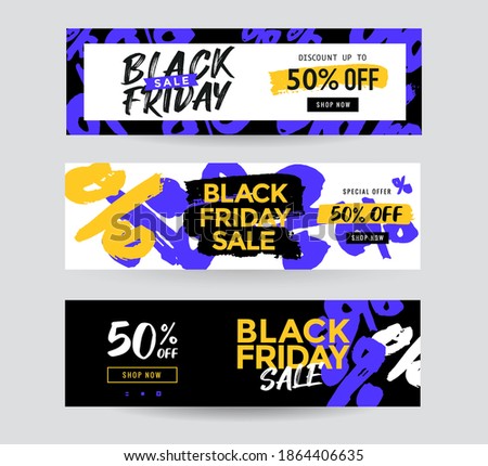 Black Friday sale banner templates