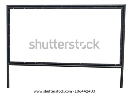 billboard isolated over white background