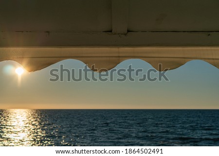 sunset on the Black Sea in Sochi