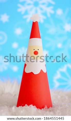 Santa Claus craft cone christmas decoration