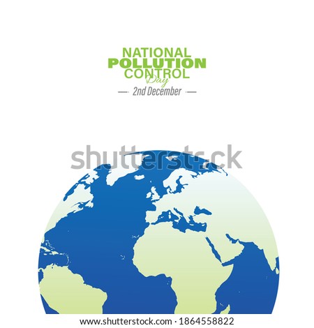 Vector Illustration of National Pollution Control Day. 2 December.  