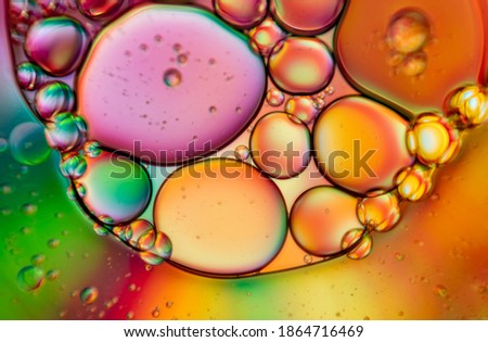 Multicolored abstract background with bubbles