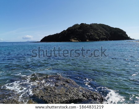 Pictures taken of the ocean from Goat Island in New Zealand. 