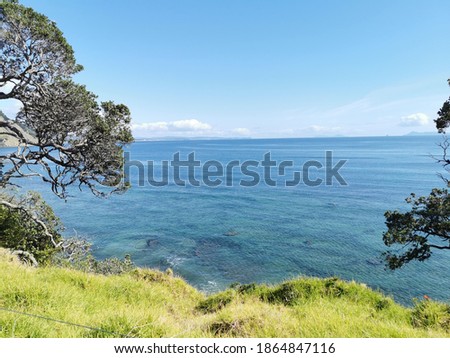 Pictures taken of the ocean from Goat Island in New Zealand. 