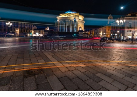 The Cathedral Gran Madre At Night Turin Italy	
 Royalty-Free Stock Photo #1864859308