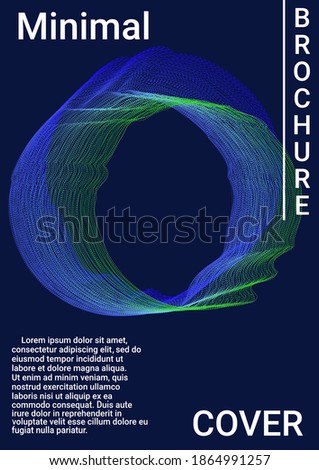 Artistic cover design. Modern abstract background.  Sound flyer to create trendy abstract cover, banner, poster, booklet.