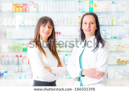 Portrait of female pharmacists