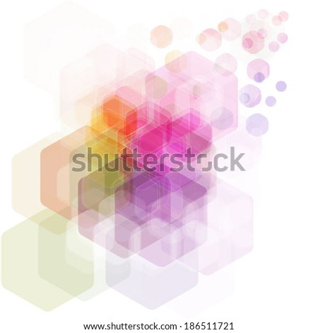 colorful hexagonal abstract