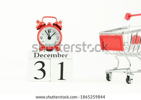perpetual calendar for December 31. new year, the concept of buy