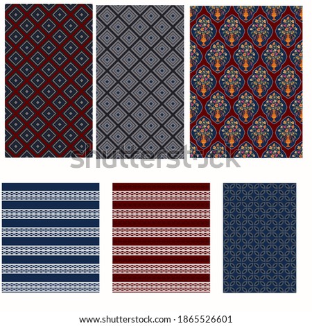 abstract geometric Mix match pattern design Royalty-Free Stock Photo #1865526601