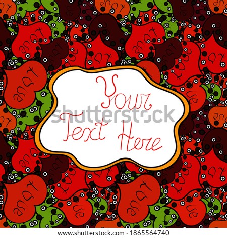 Print on cloth template. Tropical palm and manifold leaves seamless pattern. Vector illustration. Variegated leaves on white, black and red colors. Leaves of palm. Jungle pattern.