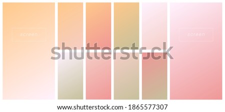 Soft color gradient backgrounds. Modern screen vector design for mobile app. Pastel gradients. Trendy soft color style, template design, business infographic, social media, ux, ui. Royalty-Free Stock Photo #1865577307