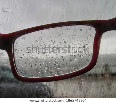 Wet Glasses on a rainy day 