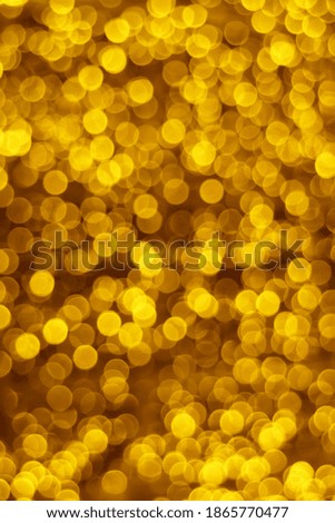 Gradient Golden Illuminated Lights Bokeh for Abstract Background