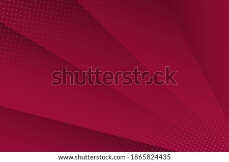 Abstract background with shadows and dots in maroon color. Vector background. Royalty-Free Stock Photo #1865824435