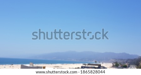 Blurred pictures Sky and beach views Santa Monica United states