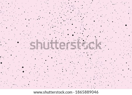 Black paint splatter on pink background seamless vector print