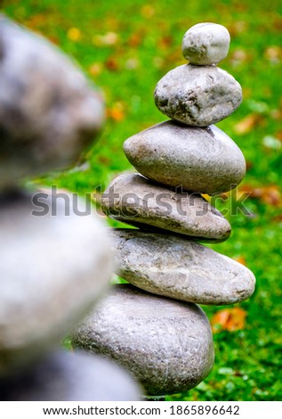 stacked rocks at a park - photo