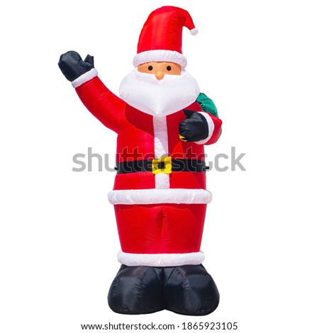 large inflatable Christmas Santa Claus