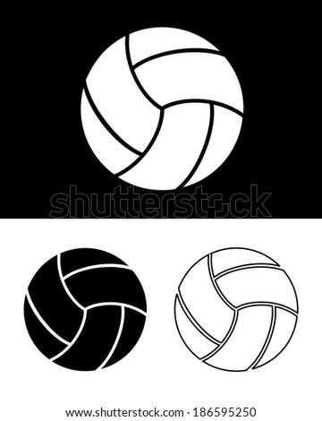 Vector Volleyball Set 