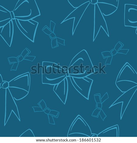 Vector pattern of different bows 