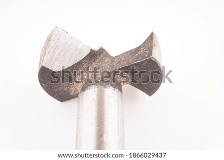 metal drill on a white background