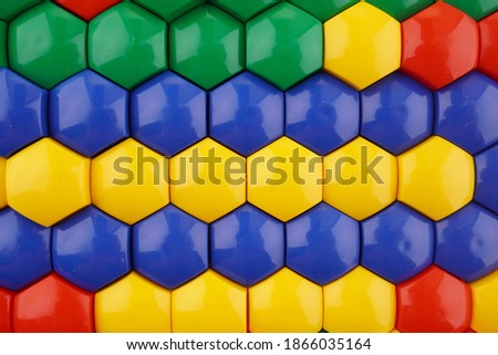 colored mosaic on white background