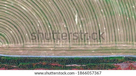 sunrise in the field, abstract photography of the United States from the air, Genre: Abstract Naturalism, from the abstract to the figurative,
