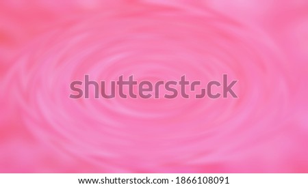 Abstract blur background of water effect. Pink circular of water swirl. Circles and ring on liquid. Radial of smooth wave from a water drop on fluid. Fantasy artwork, Trendy desktop abstract wallpape.