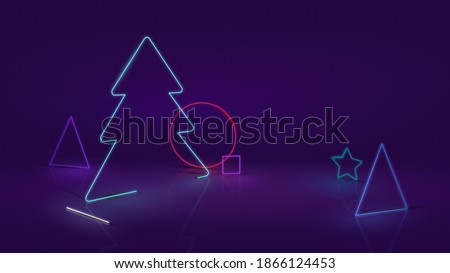Abstract Neon or LED Background Concept and Design