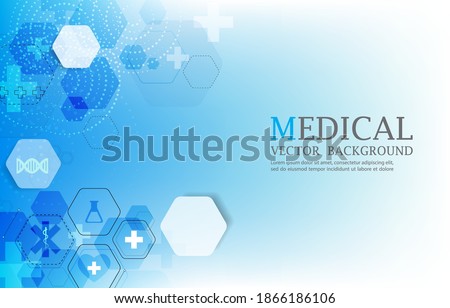 abstract futuristic wallpaper.blue vector medical background
