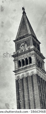 St Mark Square Tower - Campanile, Venice.