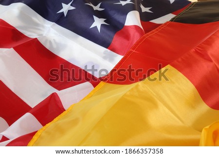 Symbol picture: German and US-American flag