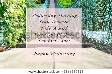 Blurred Image with Wednesday motivational and inspirational quotes