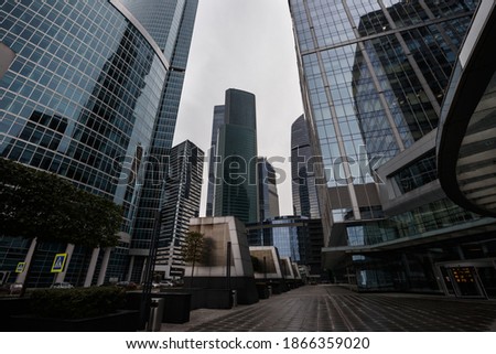city scape buildings the business center towers