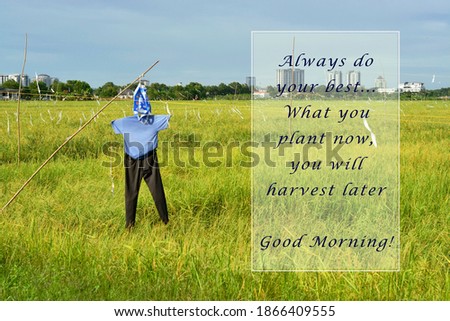 Blurred Image with Morning motivational and inspirational quotes
