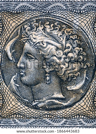 Arethusa a portrait from old Grrek money