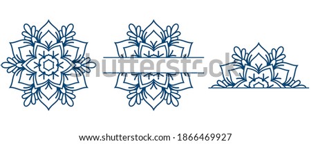 Mandala set vector illustraton, EPS 10. Ornamental mandala design, arabic motives