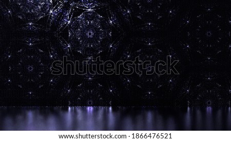 wall interior glitter background web luxury lights mandala
