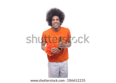 Dutch orange soccer fan