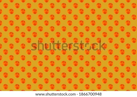 Orange seamless pattern on a background of gold fortune colors. Collection of lovely seamless patterns