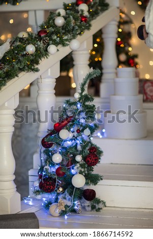 festive christmas and new year decorations	