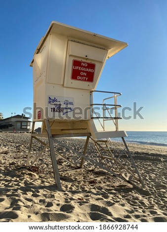 no lifeguard on duty stand